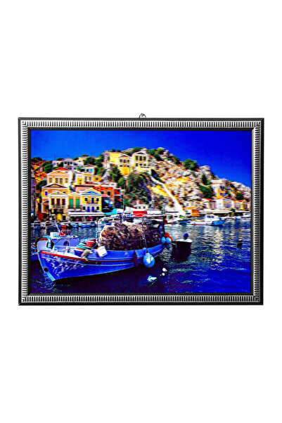 İZMİR ASKERİ MALZEME 5d recine elmas boyama 180° hareketli balikci kayik cerc...