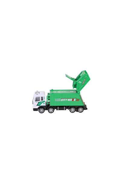 BYCEGU 02182 SÜERTMELİ METAL OYUNCAK ÇÖP KAMYONLARI 19 CMBİR ADETTİR