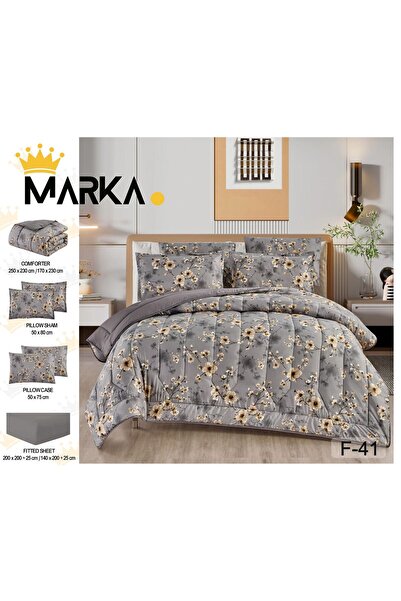 Moon طقم لحاف نفرين مشجر 6 قطع بجودة عالية – متعدد الالوان