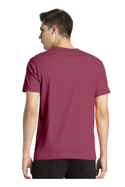 LAUREN SMITH Men’s Premium Textured Cotton Lycra Round Neck T-Shirt with High Definition Logo - Luxury Casual Tee