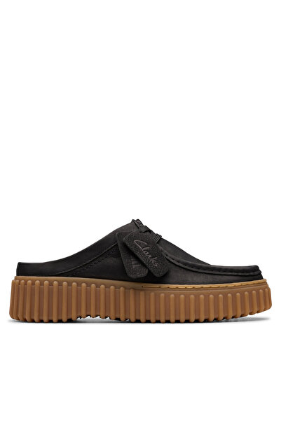 CLARKS Γυναικείες σαγιονάρες μαύρες CLARKS-26181193 020 ΜΑΥΡΟ ΝΟΥΜΠΟΥΚ