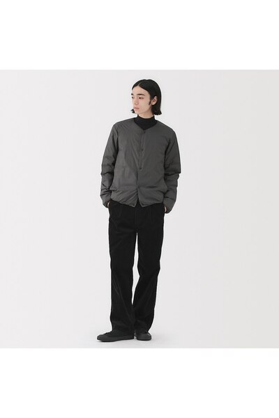 Muji Light Weight Down Pocketable Collarless Jacket