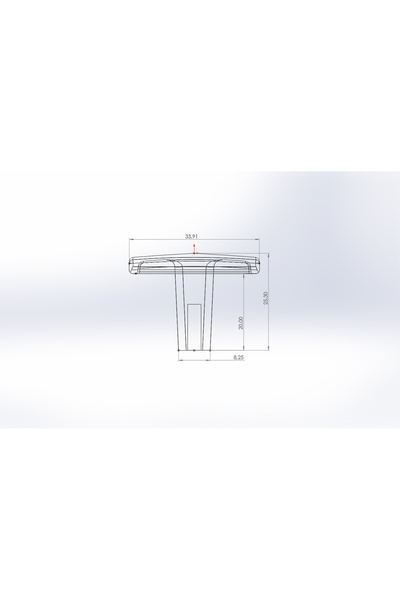 YAREN METAL MOBİLYA AKSESUARLARI Kare Button-Coral (1Pc)