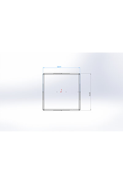 YAREN METAL MOBİLYA AKSESUARLARI ΤΕΤΡΑΓΩΝΟ ΚΟΥΜΠΙ-ΚΟΡΑΛΙ (1τεμ.)