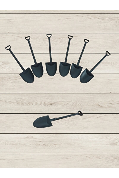 Gülşahın Tasarım Atölyesi Kürek şeklinde plastik sunum kaşık 6 adet