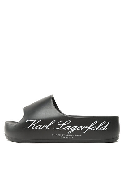 Karl Lagerfeld Γυναικείες σαγιονάρες μαύρες KARL LAGERFELD-KL86000 VG0 ΜΑΥΡΗ EVA