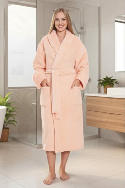 embody Halat de casă pufos pentru femei Cocolino - Coral 9003