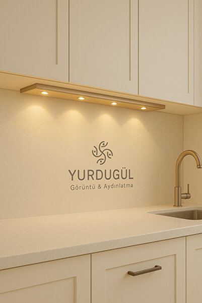 YURDUGÜL 60 CM Şarjlı Hareket Sensörlü Üç Renk Modlu Led Mutfak, Tezgah Arası...