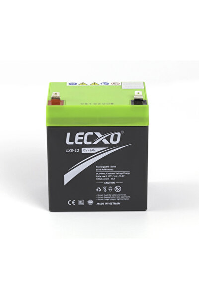 Lecxo بطارية حمض الرصاص المختومة القابلة لإعادة الشحن 12 فولت 5 أمبير/ساعة لن...