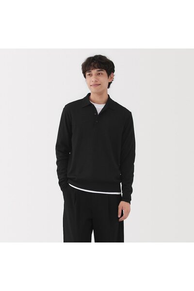 Muji Washable High-Gauge Polo