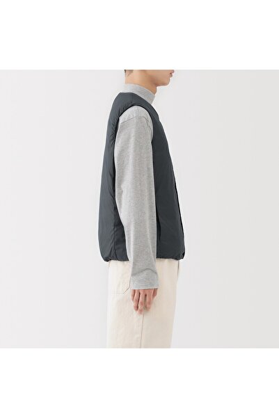 Muji Light Weight Down Pocketable Collarless Vest