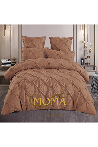 moma casa Embroidered pleat bed linen, 6 pieces, 2 persons, 230x250cm