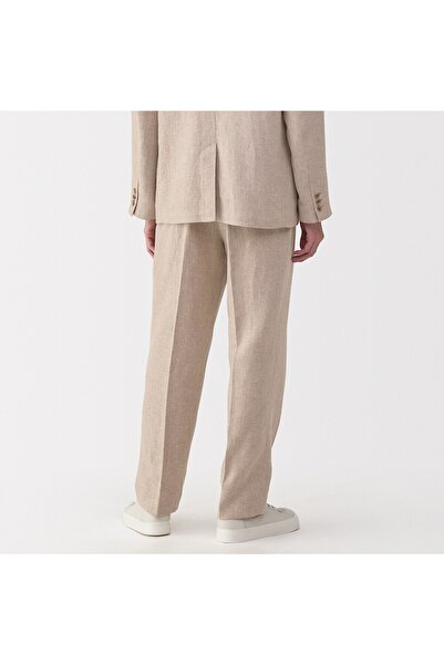 Muji Linen Blended Wool Straight Pants