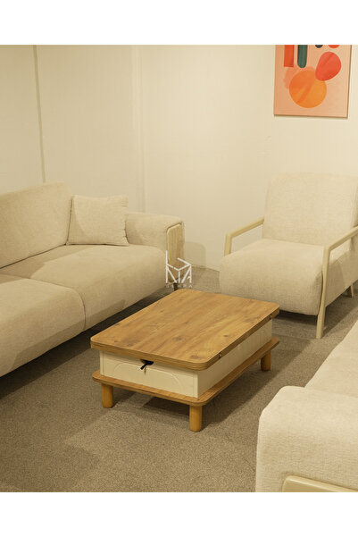 Luna Akıllı Ceviz Sehpa