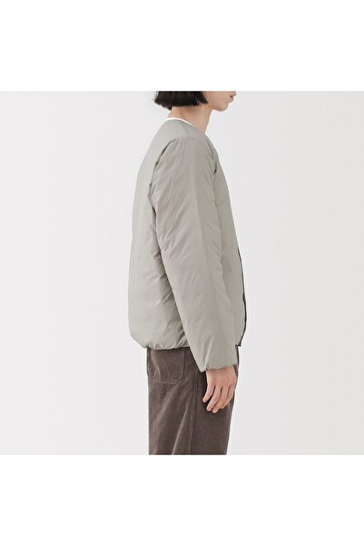Muji Light Weight Down Pocketable Collarless Jacket