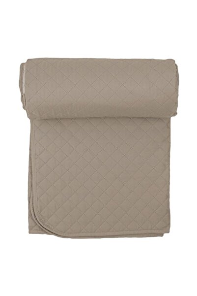 OEM Reversible quilted bedspread, 160x230 cm, beige with brown