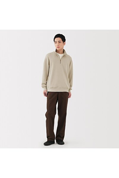 Muji Double Knitted Half Zip Pullover