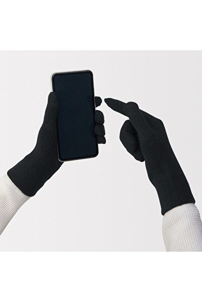 Muji Wool Blended Backside Brushed Touchscreen Gloves