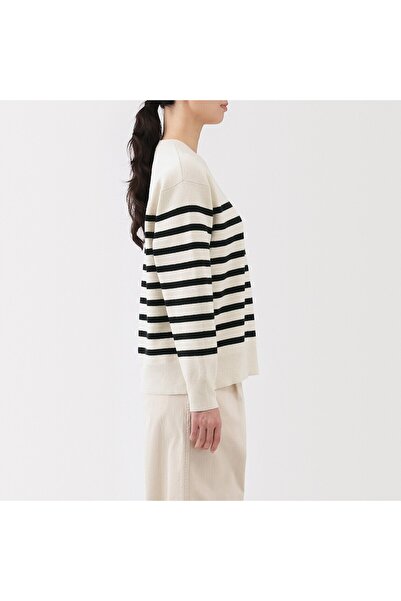 Muji Washable Milano Ribbed Crew Neck Sweater