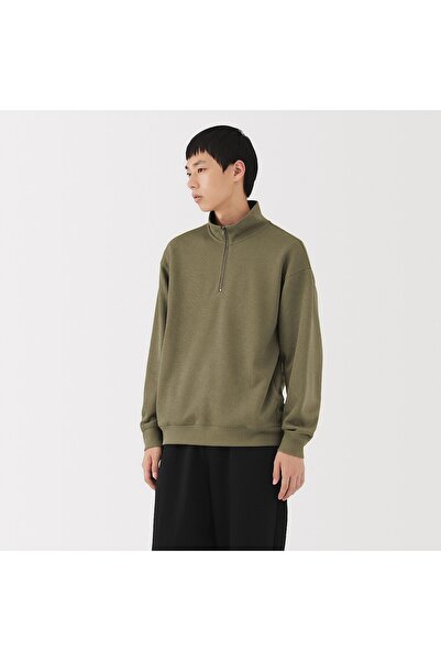 Muji Double Knitted Half Zip Pullover