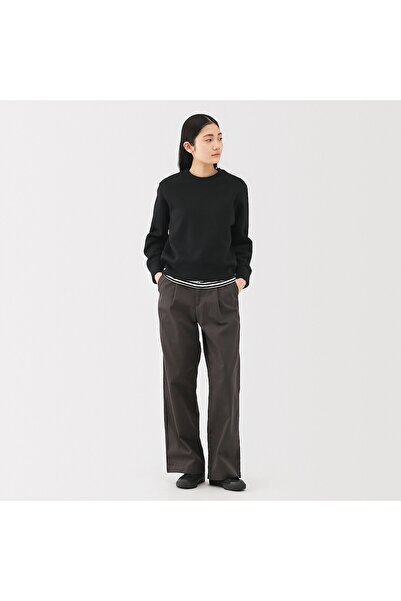 Muji Double Knitted Crew Neck Sweatshirt