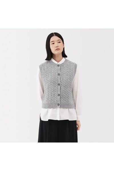 Muji Andes Wool Blended Vest