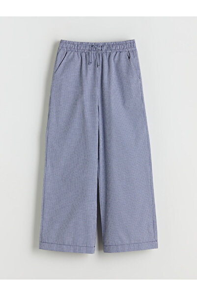 LC Waikiki Кариран панталон за момиче с ластик на талията