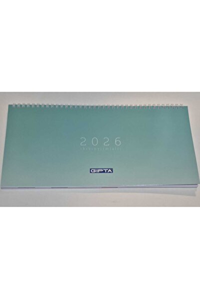 Gıpta 2026 MASA TAKVİMİ SPİRALLİ 16X33 506_PXK SU YEŞİLİ