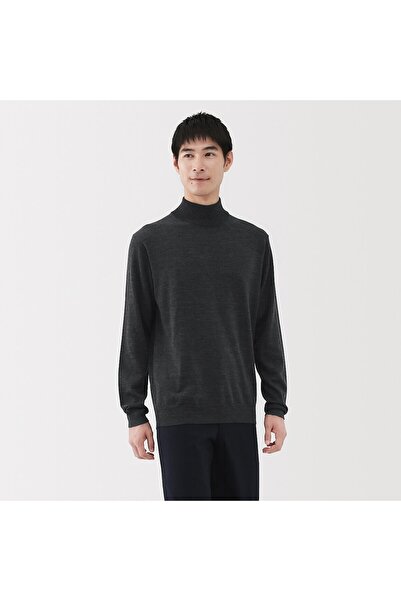 Muji Washable High-Gauge High Neck Sweater