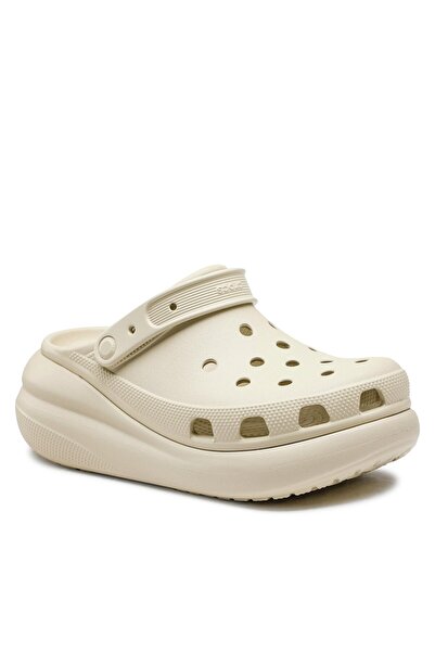 Crocs Γυναικείες σαγιονάρες μπεζ CROCS-207521 CLASSIC CRUSH CLOG CLOG BONE
