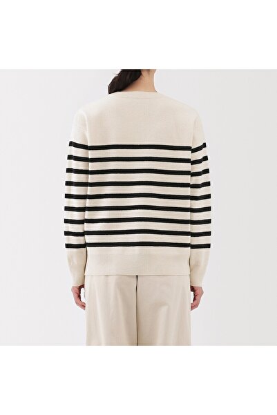 Muji Washable Milano Ribbed Crew Neck Sweater