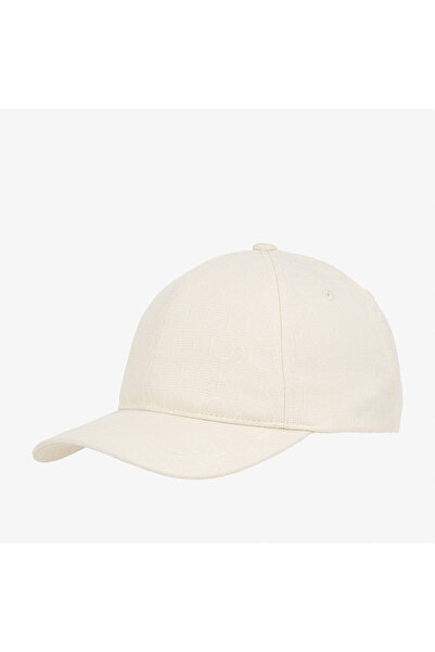 Calvin Klein Monogram Jacquard Kadın Krem Rengi Şapka