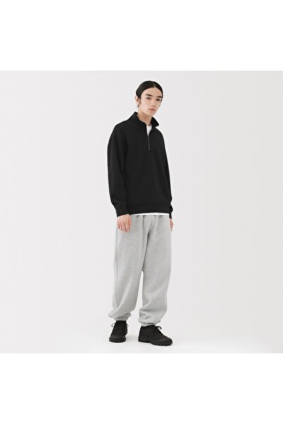 Muji Double Knitted Half Zip Pullover