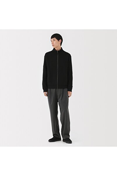 Muji Washable Milano Ribbed Full Zip Cardigan