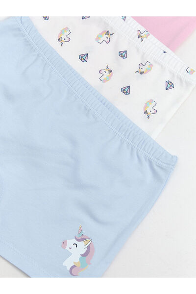 LC Waikiki LCW Kids Printed Girl's Boxer 3-pack (W5)