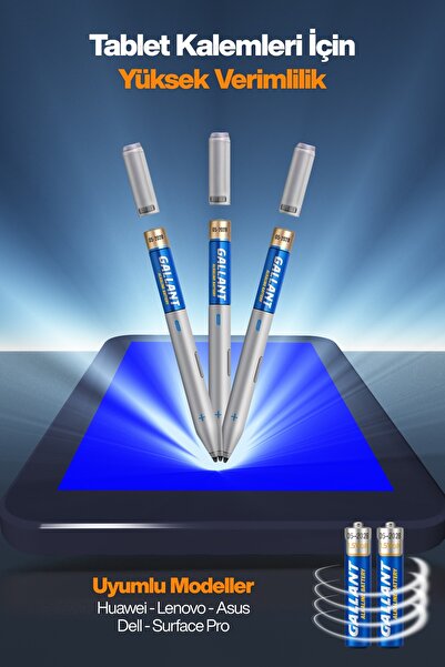 TEKZONE AAAA 1.5 volt LR61 Alkalin 2'li 4A Tablet Kalemi Pili Lenovo Huawei Asus Dell Surface Pro
