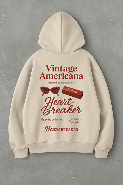 LORVEX Swea pentru femei cu imprimeu digital Vintage Americana tricou