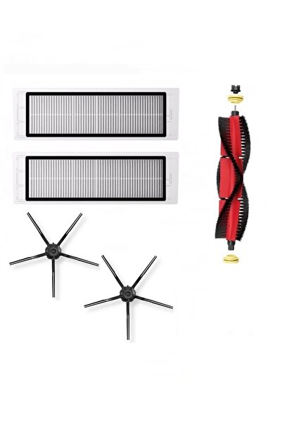 Rovexa Σετ μαύρων πλαϊνών βουρτσών 5 τεμαχίων συμβατό με Roborock S5 Max