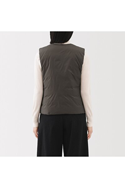 Muji Light Weight Down Pocketable Collarless Vest