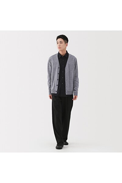 Muji Washable High-Gauge V Neck Cardigan