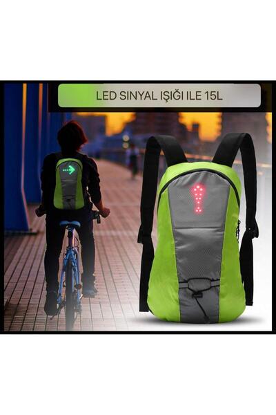 tiryenova Sırt çantaları erkekler bisiklet çantası kablosuz uzaktan LED sinyal lambası