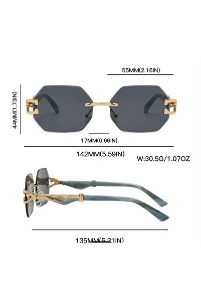ORVIO Group Gold Unisex Sunglasses