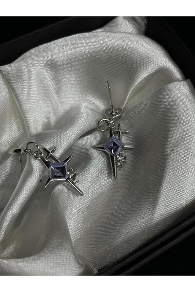 DÜKKAN DESİGN Y2K TAŞLI YILDIZ KÜPE