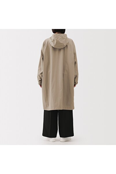 Muji Water Repellent UV Protection Hooded Long Coat