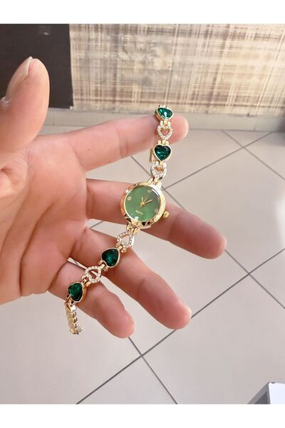 LOOQ Vintage Heart Figured Women's Wristwatch