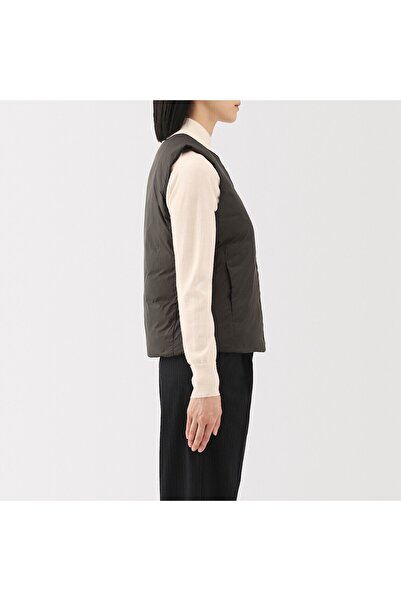 Muji Light Weight Down Pocketable Collarless Vest