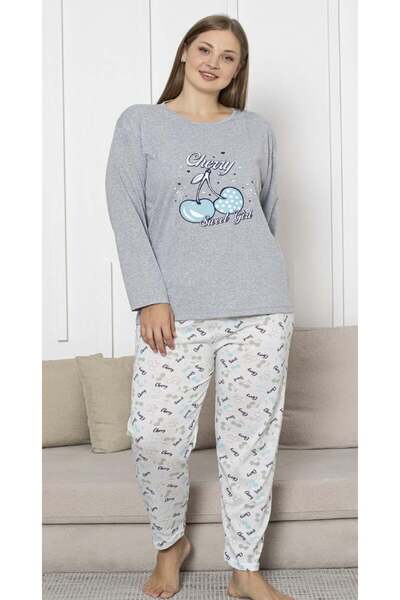 embody Ladies' Comfortable Cotton Pajamas, Set with Blouse and Long Trousers,...