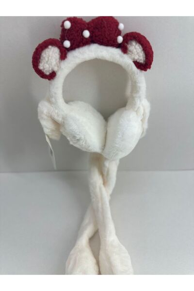 ByBest Beauty RECOS FIGURĂ DE PLUȘ PENTRU COPII CU UȘI MOCĂȚIȚI, SUNET MOBILIZAT, CĂști de iarnă