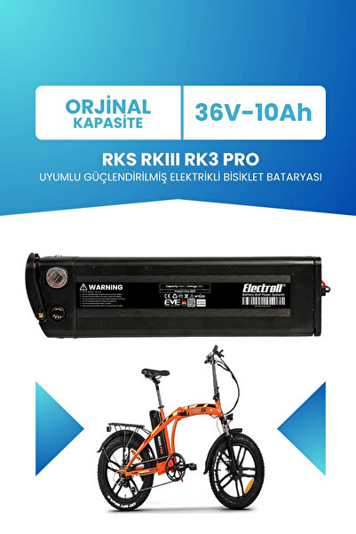 ELECTROLL RKS RKIII RK3 PRO Uyumlu 36V 10Ah Güçlendirilmiş Elektrikli Bisikle...