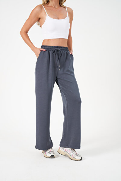 MİA NOURA Women's Front and Sleeves Beaded Embroidered Sweatshirt Set